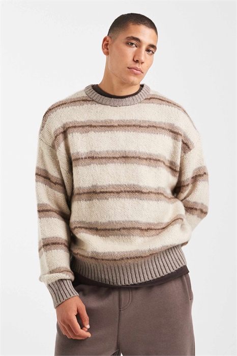 Свободный трикотажный свитер с капюшоном артикул 150596470