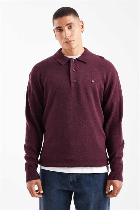 Поло с длинным рукавом из овечьей шерсти Matson артикул 152468188