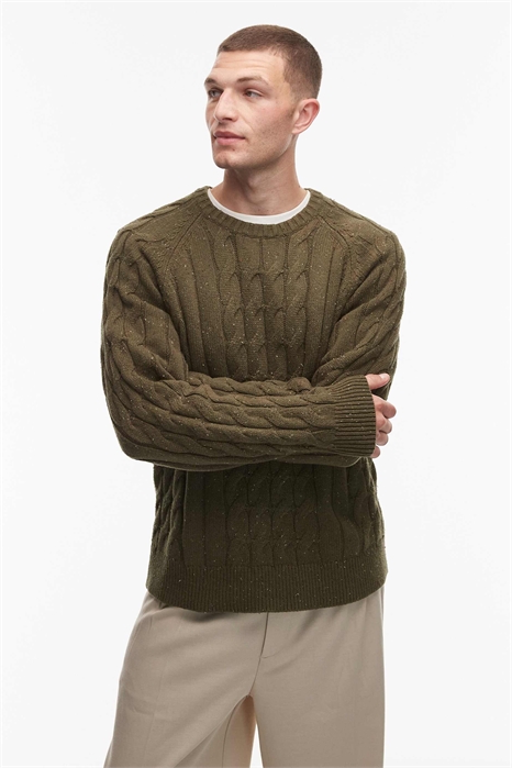 Свитер Vanleer из плотной вязки с крупным узором артикул 149431363