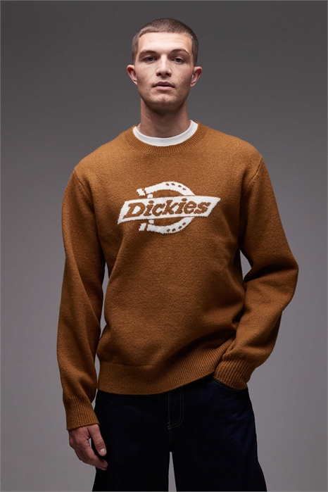 Свитер Ruston из трикотажа с большим логотипом в виде подковы на груди артикул 149431360