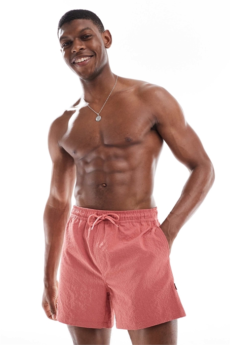 Плавательные шорты из ткани «сирсакер» артикул 141636512