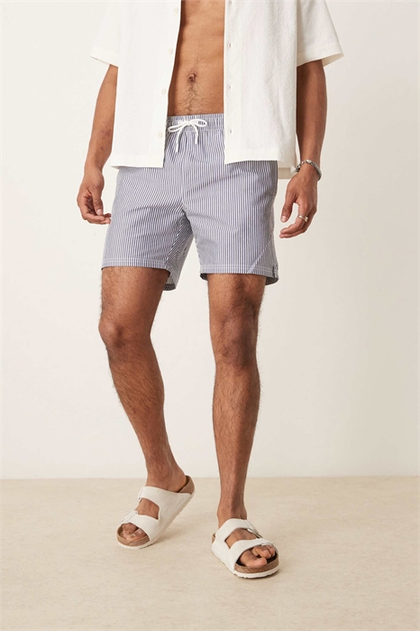 Плавки в полоску из ткани «сирсакер» артикул 145954039