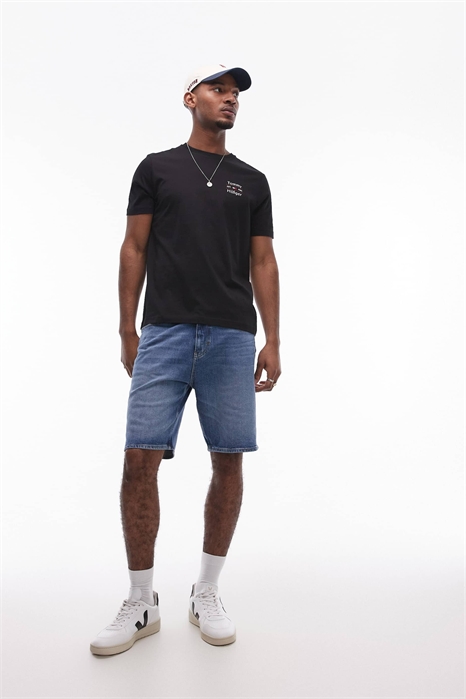 Шорты из джинсовой ткани свободного кроя Isaac артикул 141066637