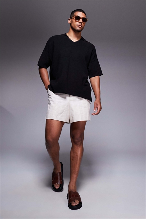 Поло с широким вырезом из трикотажа артикул 143824646