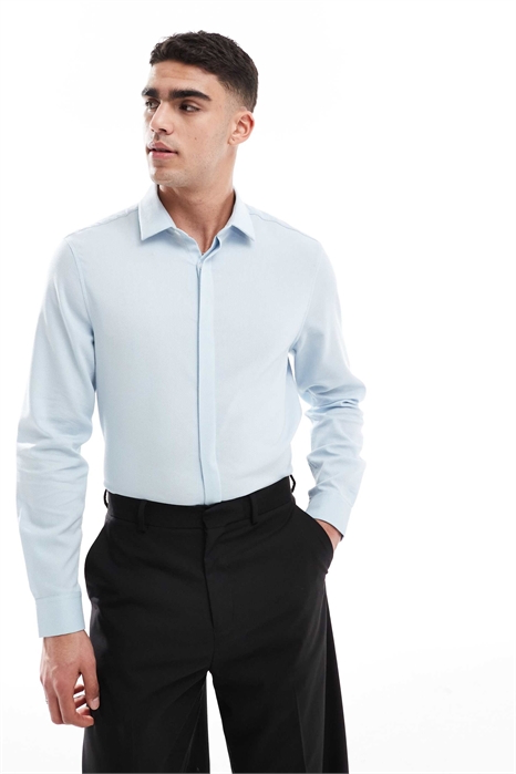 Рубашка с фактурной отделкой артикул 141218631