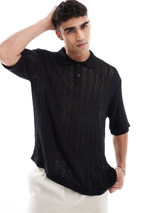 Поло из трикотажа, связанное крючком артикул 140915955