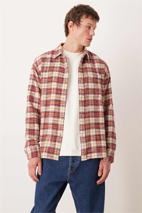 Фланелевая рубашка с длинными рукавами артикул 154774149