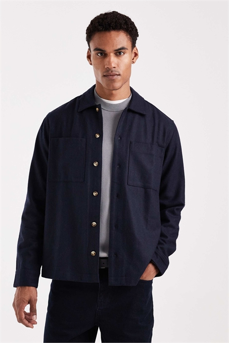 Рубашка из смешанной шерсти артикул 148478183