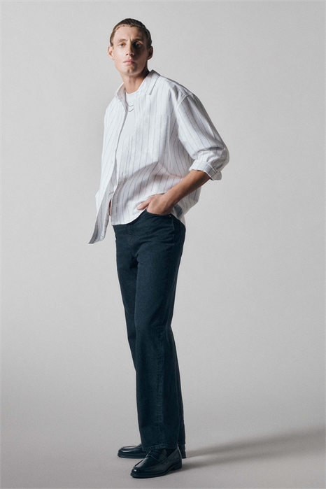 Рубашка оксфорд свободного кроя артикул 149246530