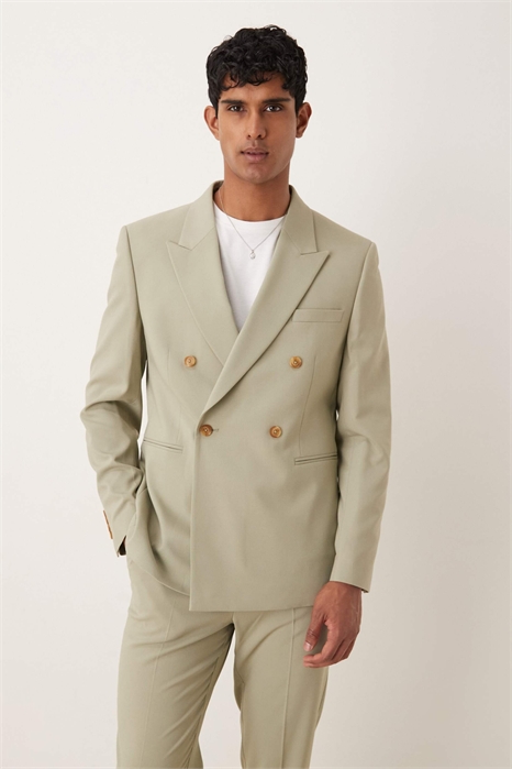 Двубортный пиджак классического кроя артикул 142911896