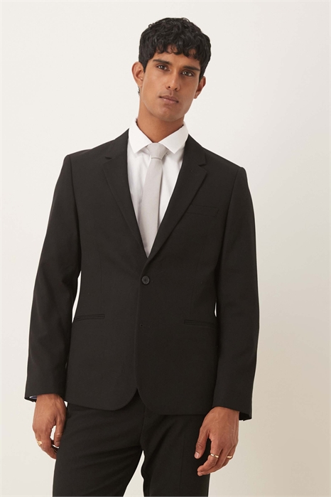 Обтягивающий пиджак черного цвета артикул 141305338