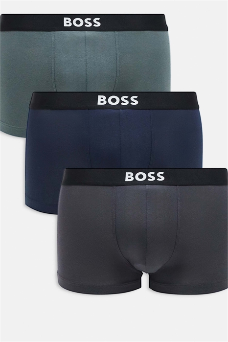 BOSS One Bodywear: комплект из 3-х плавок с логотипом на передней части артикул 148477791