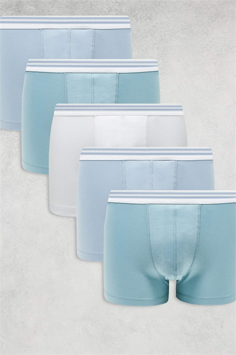 Пятерка трусов с полосатым поясом артикул 141912548