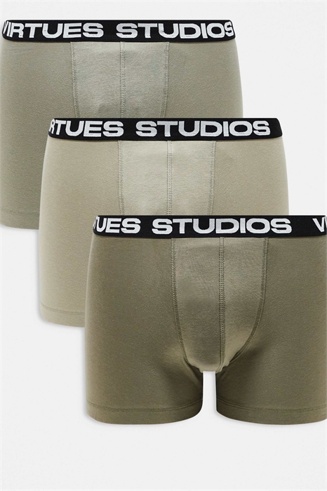 Трикотажные трусы в комплекте из 3 штук с принтом на поясе артикул 141912547