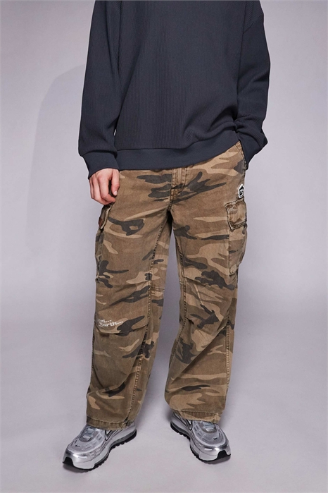 Брюки-карго свободного кроя Aape by A Bathing Ape артикул 150152376