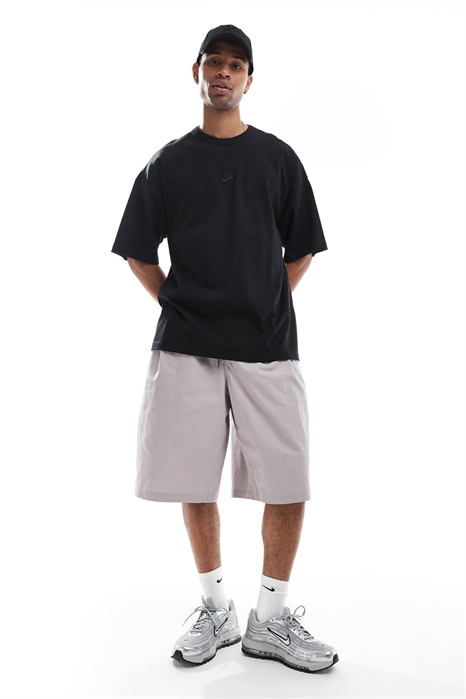 Шорты оверсайз из ткани «клубный узор» артикул 142426914