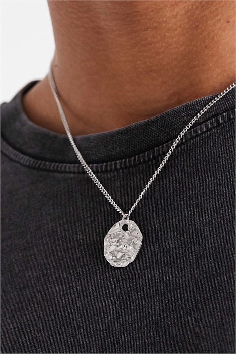 Ожерелье с кованой монетой из нержавеющей стали артикул 150197514