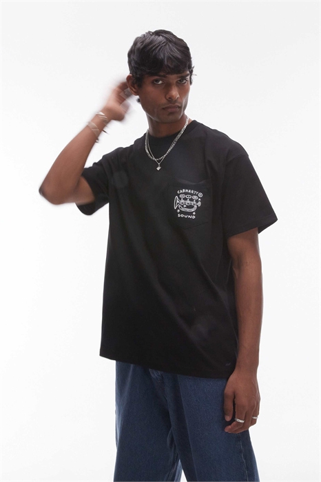 Футболка с короткими рукавами, карманами и фрагментами артикул 139758766