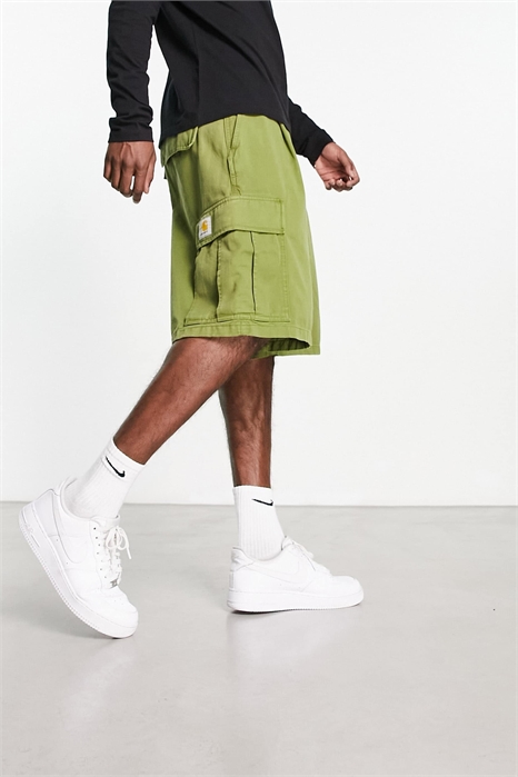 Шорты-карго из ткани Cole, окрашенные в готовом виде, с свободным кроем артикул 126743564