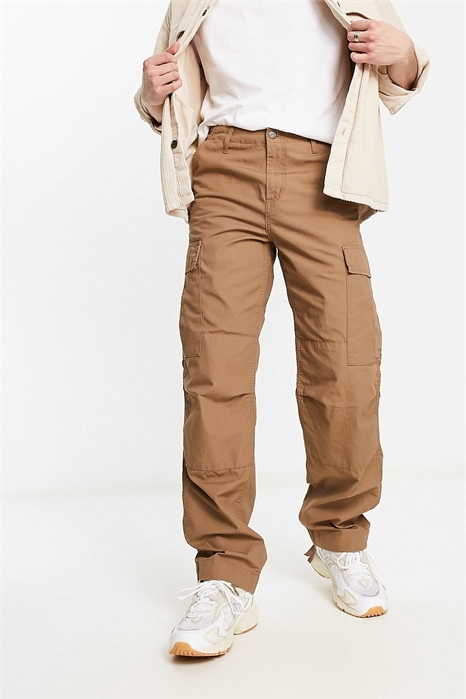 Классические брюки-карго коричневого цвета артикул 126730141