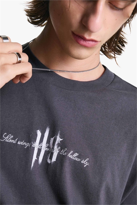 Стальное колье с двойной цепочкой, отделанное под серебро артикул 151462114