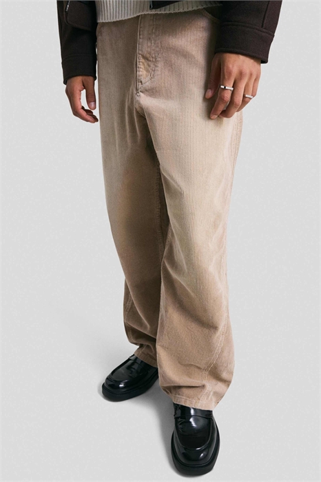 Очень широкие вельветовые брюки артикул 152349654