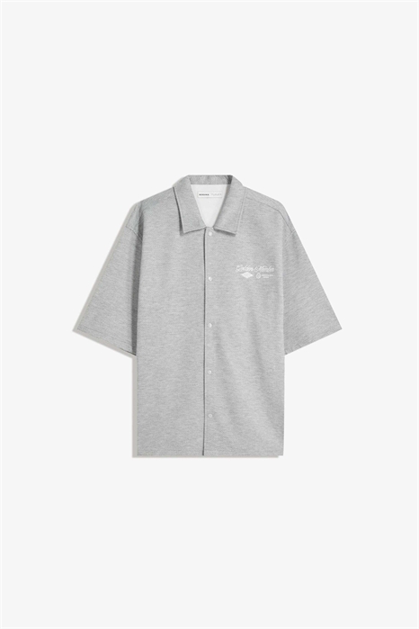 Рубашка с короткими рукавами и вышивкой артикул 150986345