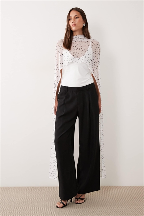 Накидка из сетчатого материала с круглым вырезом артикул 156527839