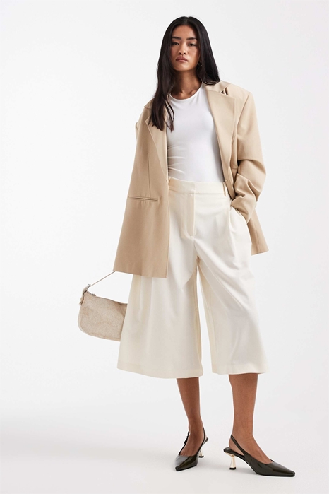 Брюки-кюлоты с высокой талией, сшитые на заказ артикул 153882837