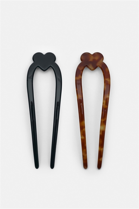 Набор заколок в форме сердечек артикул 156401141