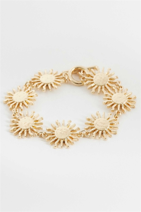 Браслет с T-образной застежкой и изображением маленького солнышка артикул 155335946