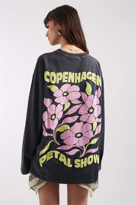 Футболка с длинным рукавом и принтом «Копенгаген» артикул 153366179