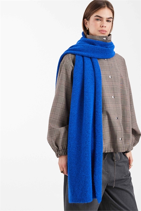 Пушистый вязаный шарф из шерсти артикул 154763460