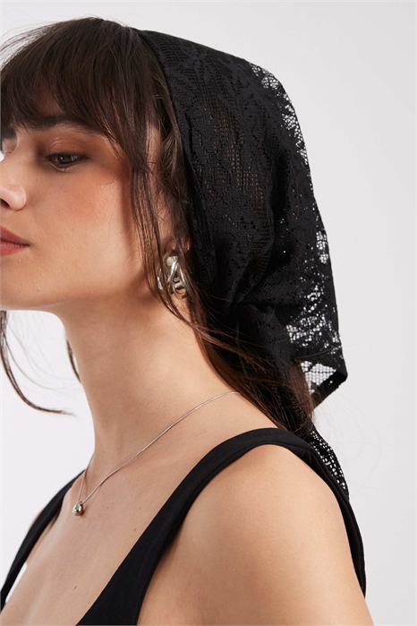 Многофункциональный шарф с кружевом артикул 155474369