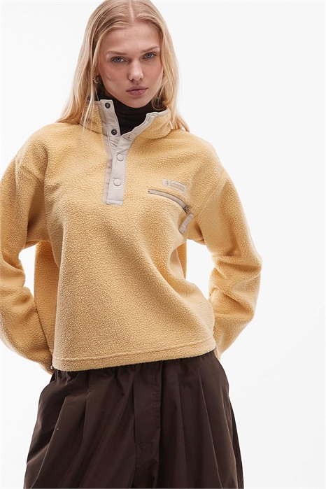 Флисовая кофта Helvetia II с укороченным кроем и полузастежкой артикул 151452330