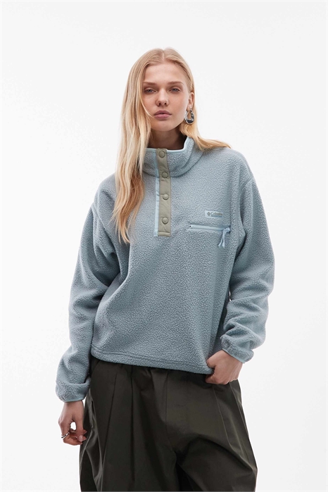 Флисовая кофта Helvetia II с укороченным кроем и полузастежкой артикул 151452332