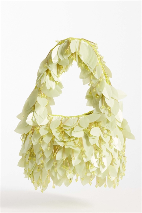 Клатч с листьями, цвет «сливочный» артикул 155036446