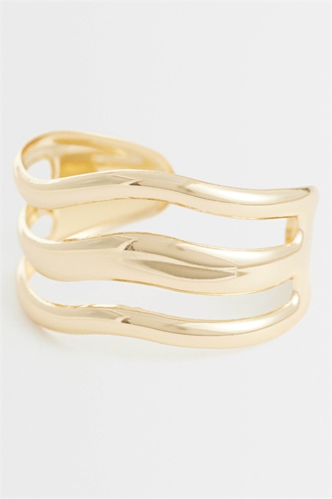 Браслет с манжетой из трёх рядов артикул 155335943