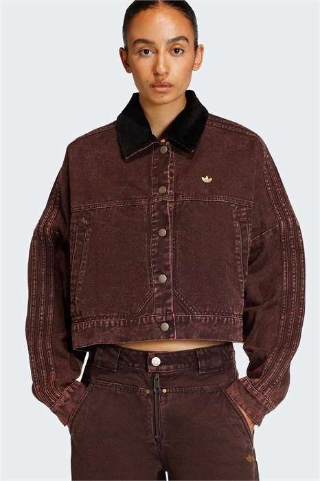 Куртка-тректоп из канваса артикул 155547211