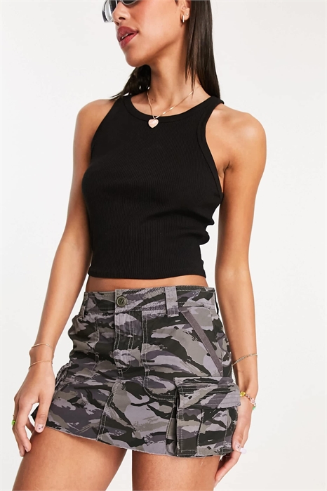 Юбка-кюлоты в стиле винтаж артикул 131009532