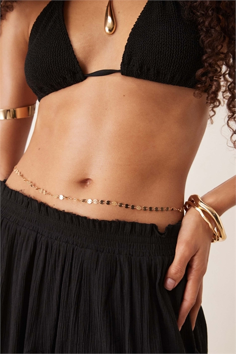 Цепочка на живот с бусинами артикул 147131901