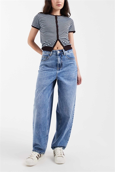 Джинсы Billie с высокой талией и расклешенными брючинами артикул 153815114