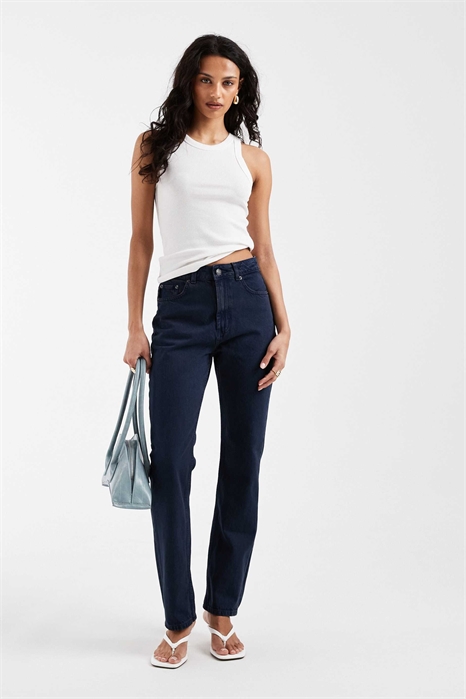 Прямые джинсы в стиле 90-х артикул 153050434