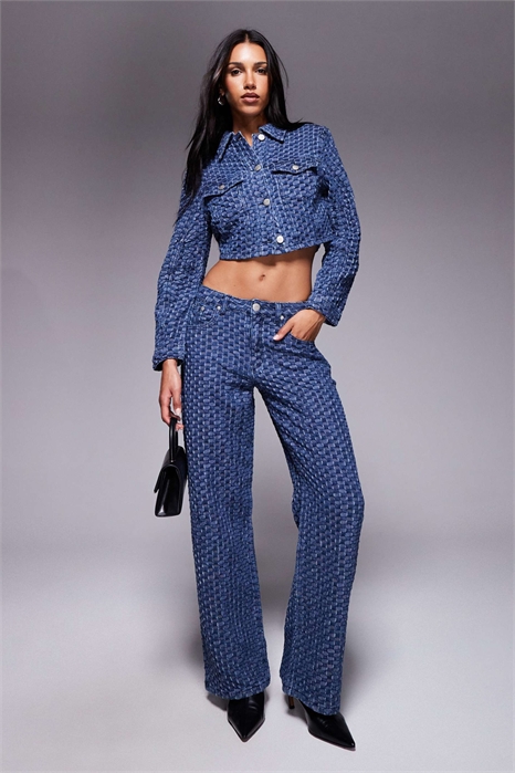 Джинсы свободного кроя со средней посадкой co-ord артикул 151096697