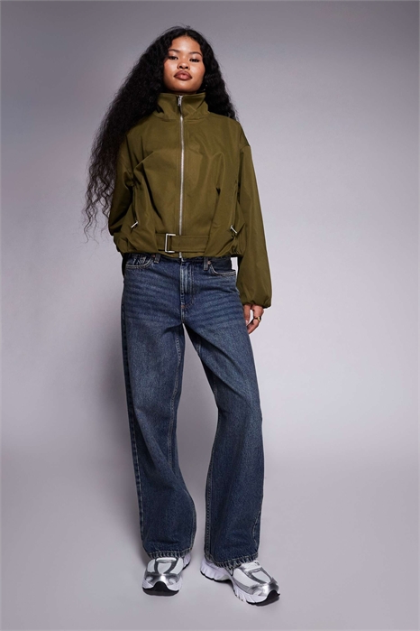 Джинсы с прямыми брючинами свободного кроя артикул 153667138