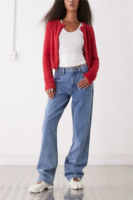 Джинсы с прямыми брючинами артикул 148605013