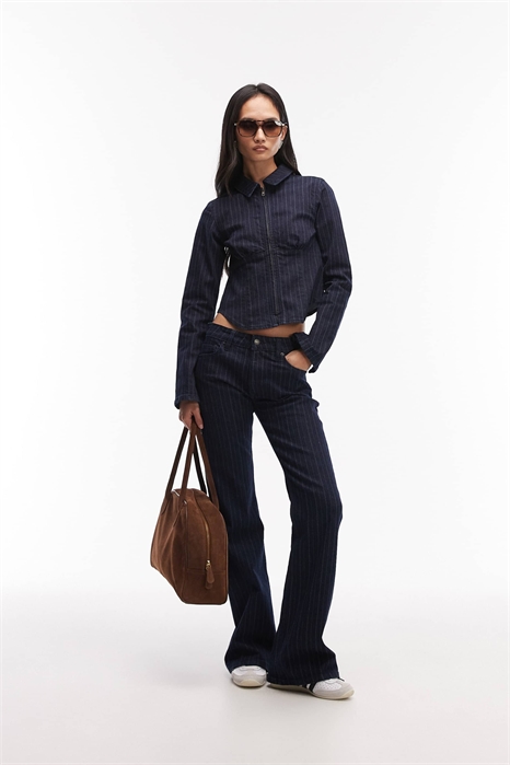 Джинсы с расклешенными брючинами артикул 150528138