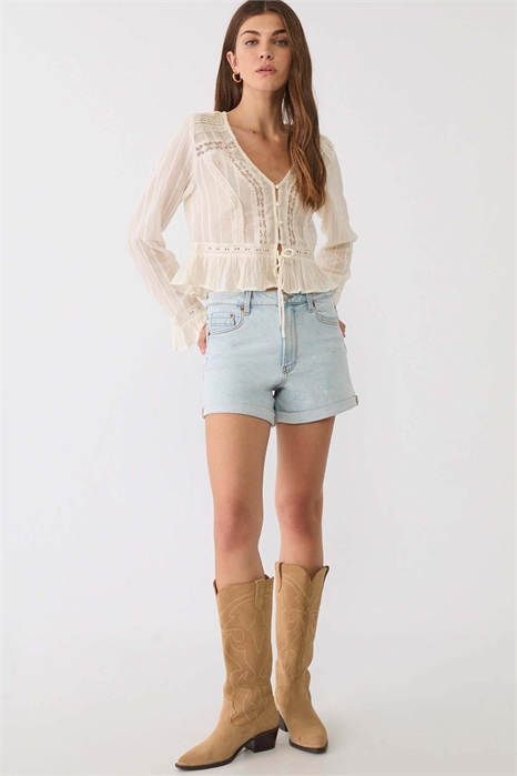 Узкие шорты D85 в стиле «mom» артикул 148607004