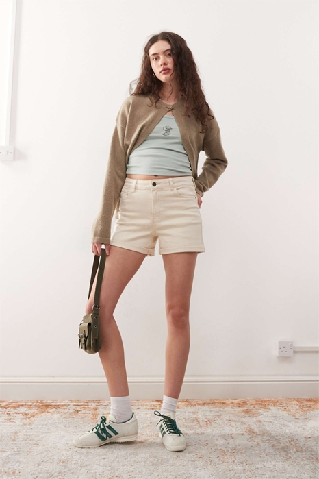 Джинсовые шорты Moni с высокой талией артикул 139108710