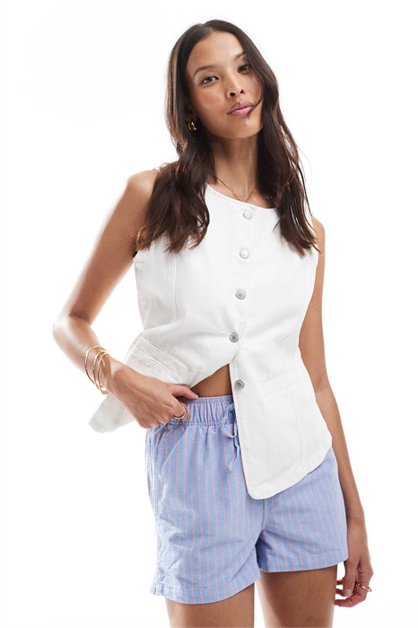 Шорты-боксеры из хлопка в полоску с резинкой артикул 148012001